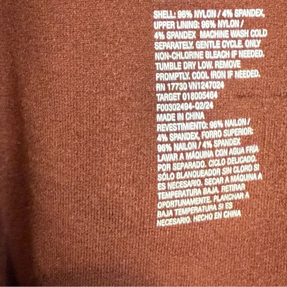 Chic Brown Bodysuit from A New Day women’s Size L square neck built in shelf bra - Picture 8 of 10